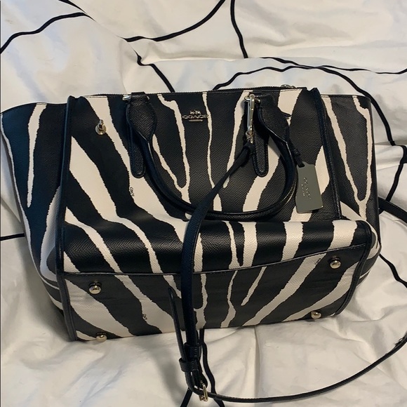 Coach double zipper bag - Picture 1 of 4